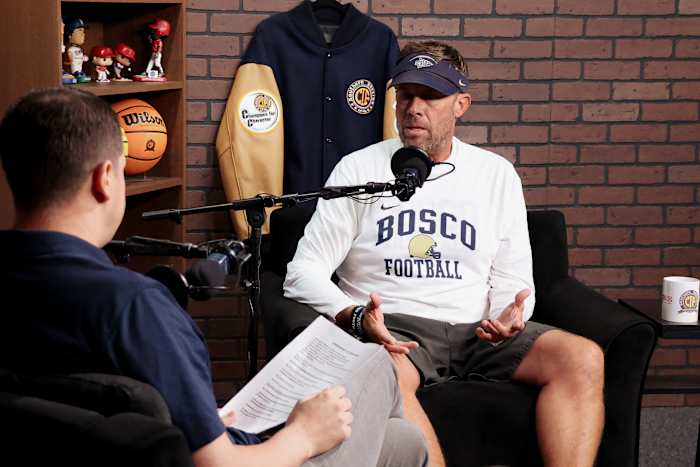 St. John Bosco football coach Jason Negro talks about Mater Dei being a 'running mate' that helped the Braves become a national power in high school football.